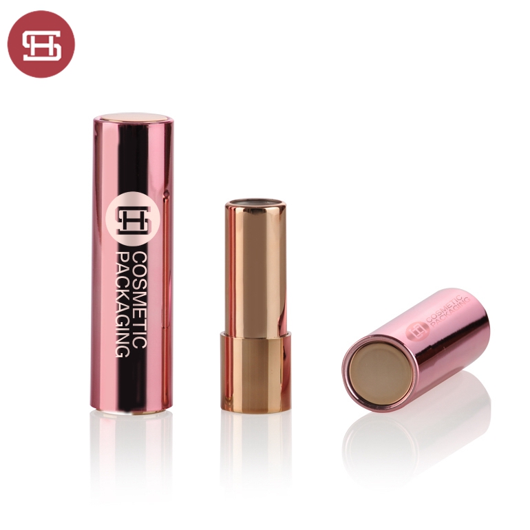 Manufactur standard Lipstick Cosmetic Bottle - Hot sale custom round  push lipstick case with spring – Huasheng