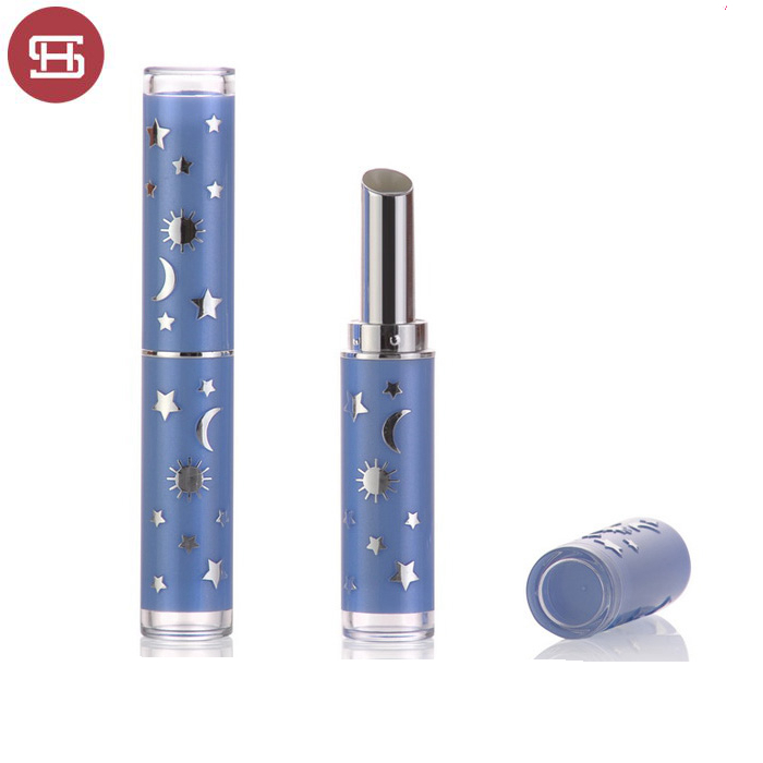 Wholesale New Lipstick - Hot sale wholesale blue high quality cheap empty slim lipstick tube container packaging – Huasheng