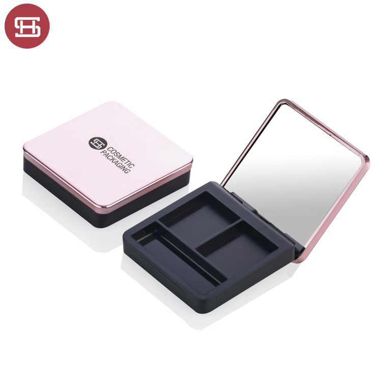 Special Design for Custom Eyeshadow Palette Case -
 Custom empty luxury empty plastic 2 color empty eye shadow case – Huasheng