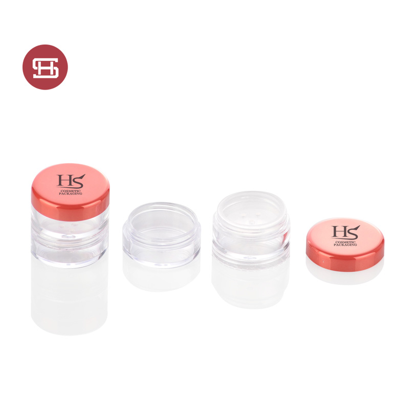 Manufactur standard 500ml Plastic Jar -
 Custom empty round plastic clear stackable cosmetic jars – Huasheng