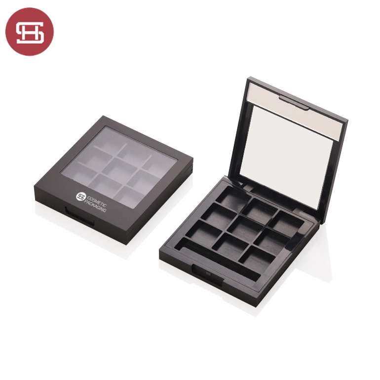 Special Price for Glitter Eyeshadow Pallette -
 New products hot sale makeup cosmetic clear  black clear empty custom  eyeshadow case packaging palette – Huasheng