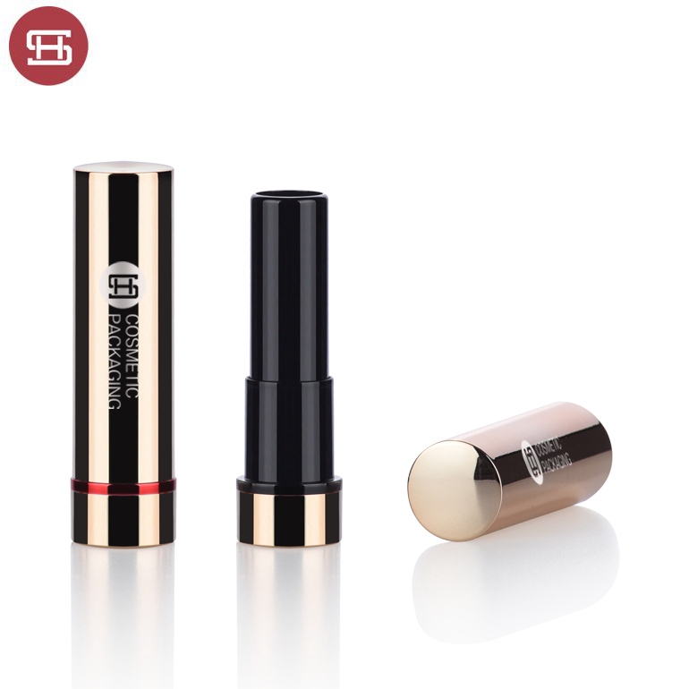 Rapid Delivery for Black Unique Diamond Lipstick Case Shell -
 Hot sale wholesale  new product custom cosmetic makeup bullet round metal gold empty lipstick tube container – Huasheng