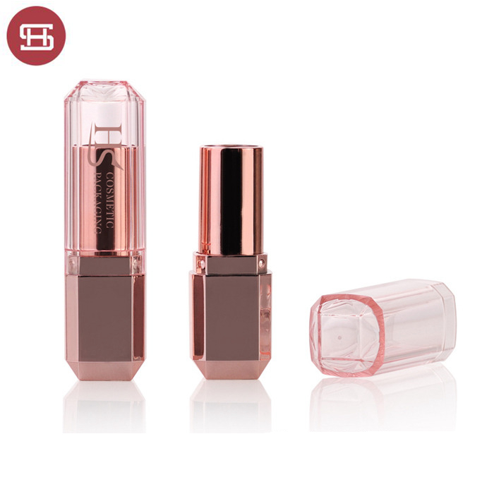 100% Original Empty Round Tube -
 Custom wholesale hot sale gold makeup high quality square plastic empty lipstick tube container packaging – Huasheng