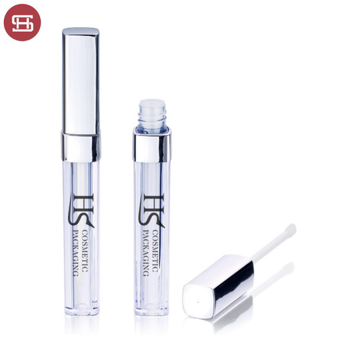 OEM Manufacturer Round Slim Empty Lip Gloss Tube Private Label -
 Wholesale cheap cosmetic OEM square plastic custom empty lipgloss container tube with brush – Huasheng