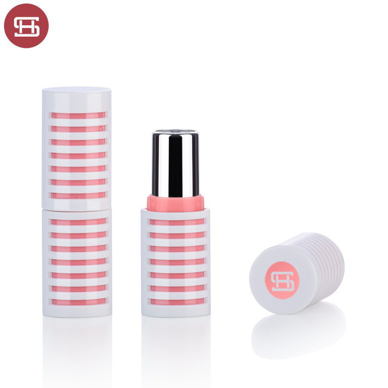 China Factory for Squeezable Lipstick Container - Wholesale hot new sale cheap custom makeup cute pink unique round plastic empty lipstickbtube container – Huasheng