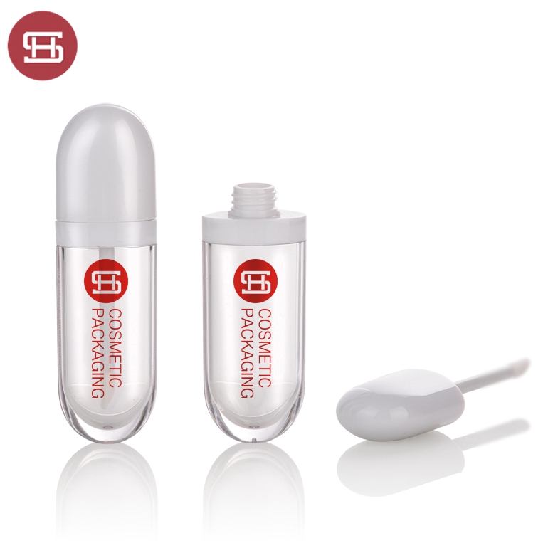 2019 New Style Aluminum Eyelash Serum Bottle - OEM fancy cosmetic custom empty liquid lipstick lipgloss tube container packaging bottle with brush – Huasheng