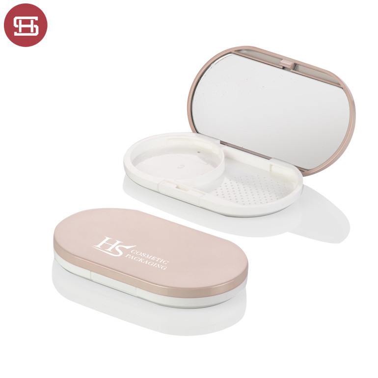 oval compact powder case