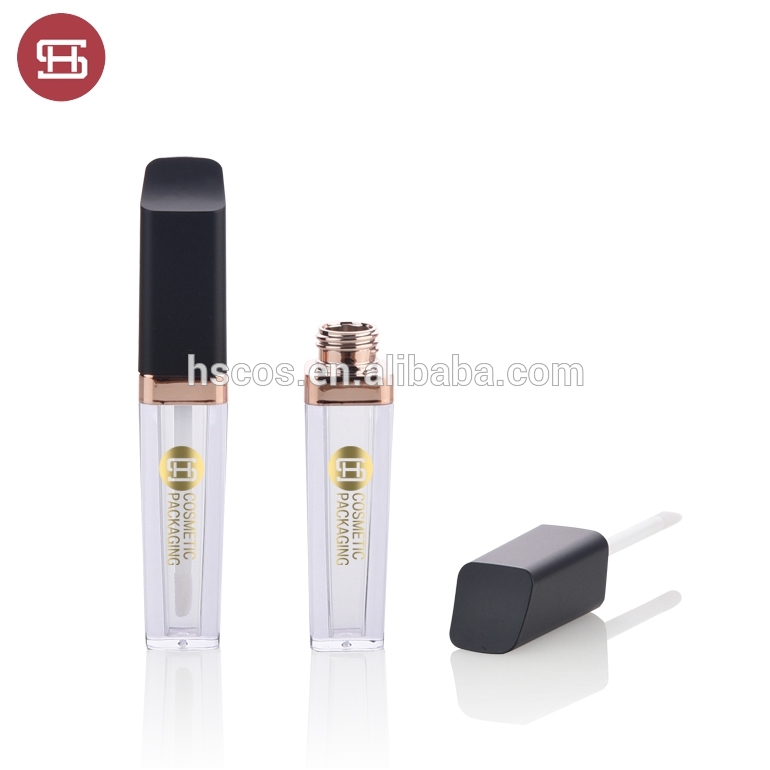 8331B# New promotion matte black empty lip gloss tube with brush