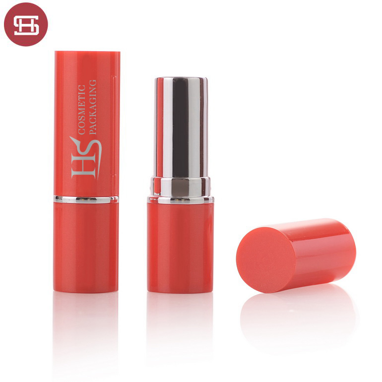 Wholesale hot sale cheap custom makeup packaging unique slim round plastic empty lipstick tube container