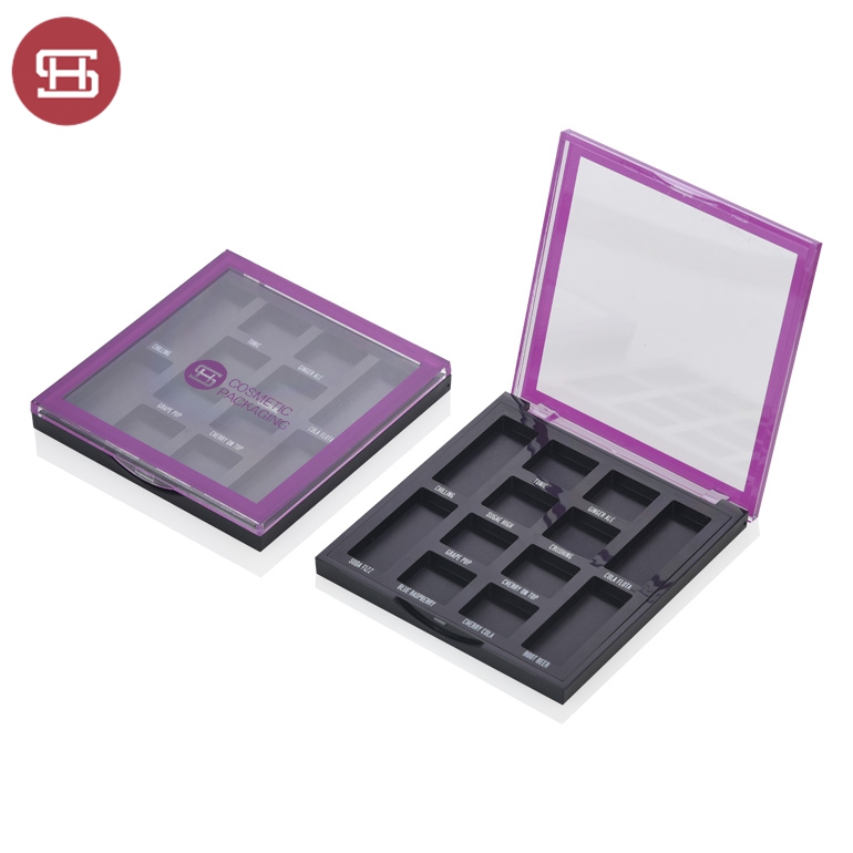 Hot sale multifunction makeup color empty container eyeshadow case