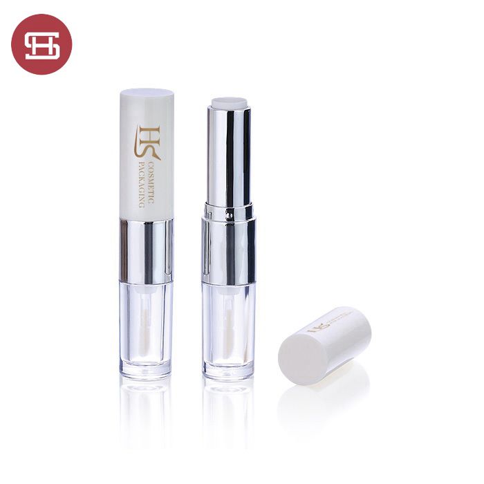 Special Design for Lip Gloss Tube Rose Gold -
 2019 Double end 2 in 1 cosmetic lipstick lip gloss tube – Huasheng