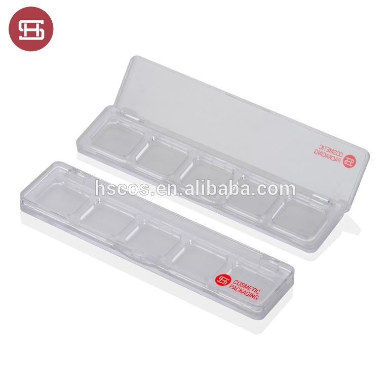 High Quality for Plastic Eyeshadow Box -
 Custom empty transparent 5 color makeup eyeshadow palette container – Huasheng