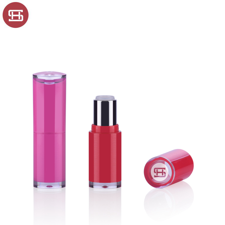 Manufactur standard Lipstick Cosmetic Bottle -
 Hot sale new products wholesale custom red gold manufacture round empty lipstick tube container – Huasheng