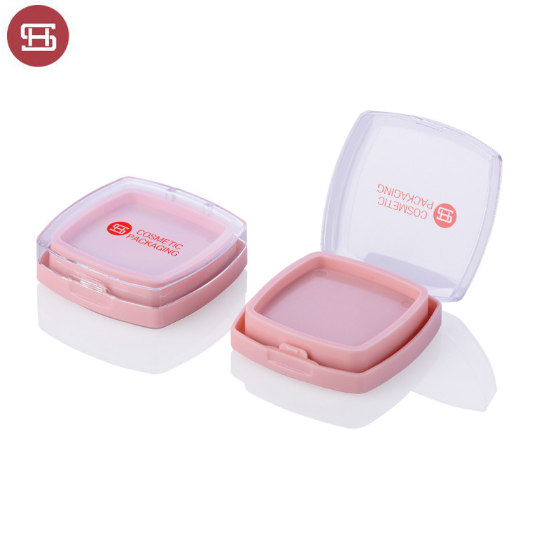 Shantou manufacturer empty transparent square compact case
