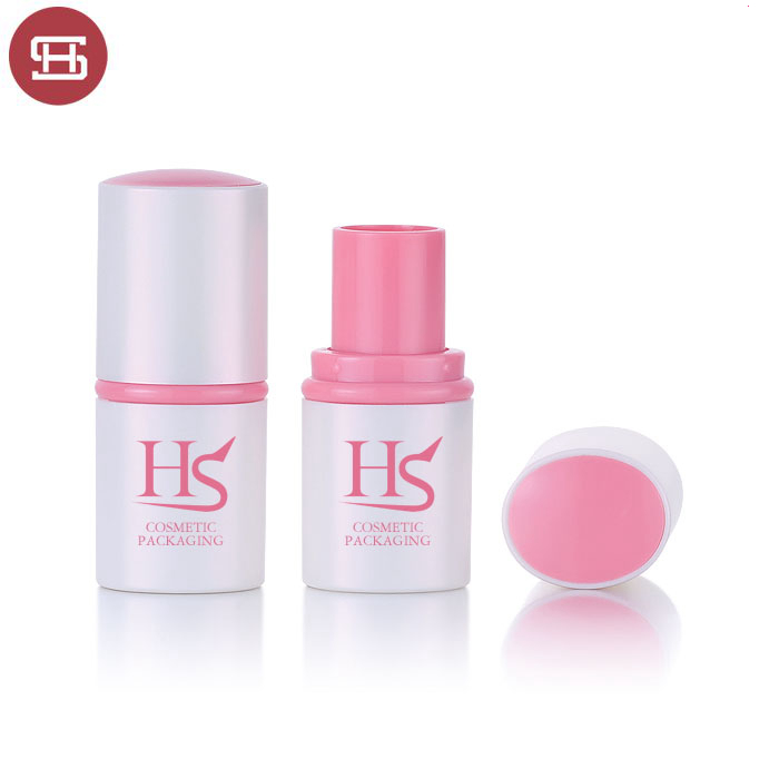 OEM hot sale wholesale makeup lipcare plastic custom round empty lipblam lipstick container tube