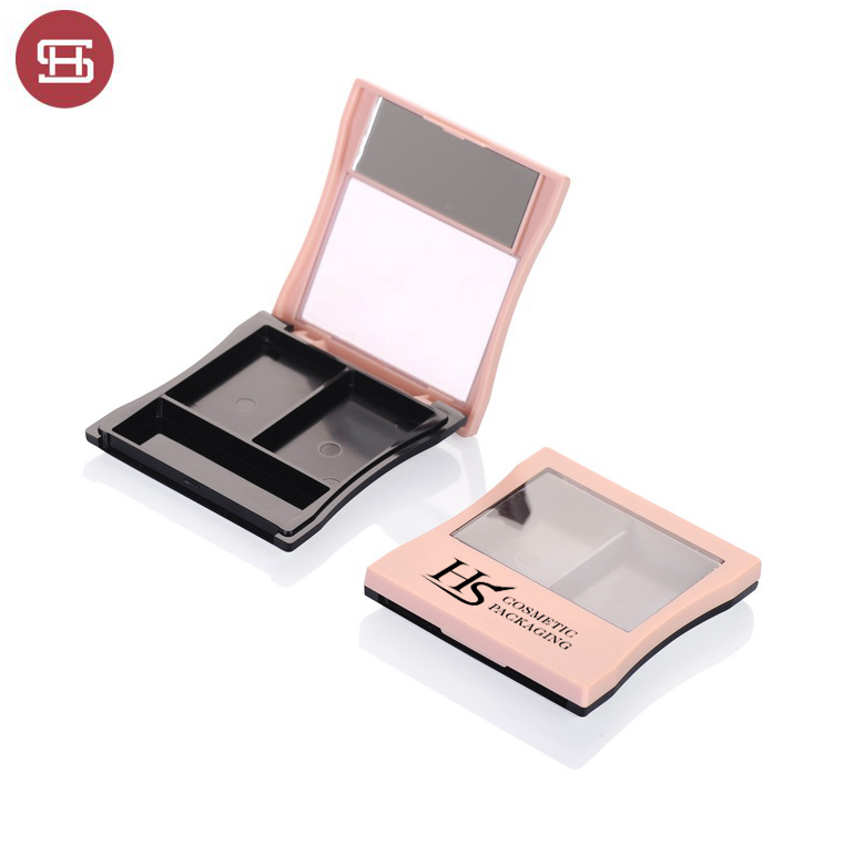 New Fashion Design for Pressed Glitter Eyeshadow -
 New products hot sale makeup Simple cosmetic liquid black clear empty custom private label eyeshadow case packaging palette – Huasheng