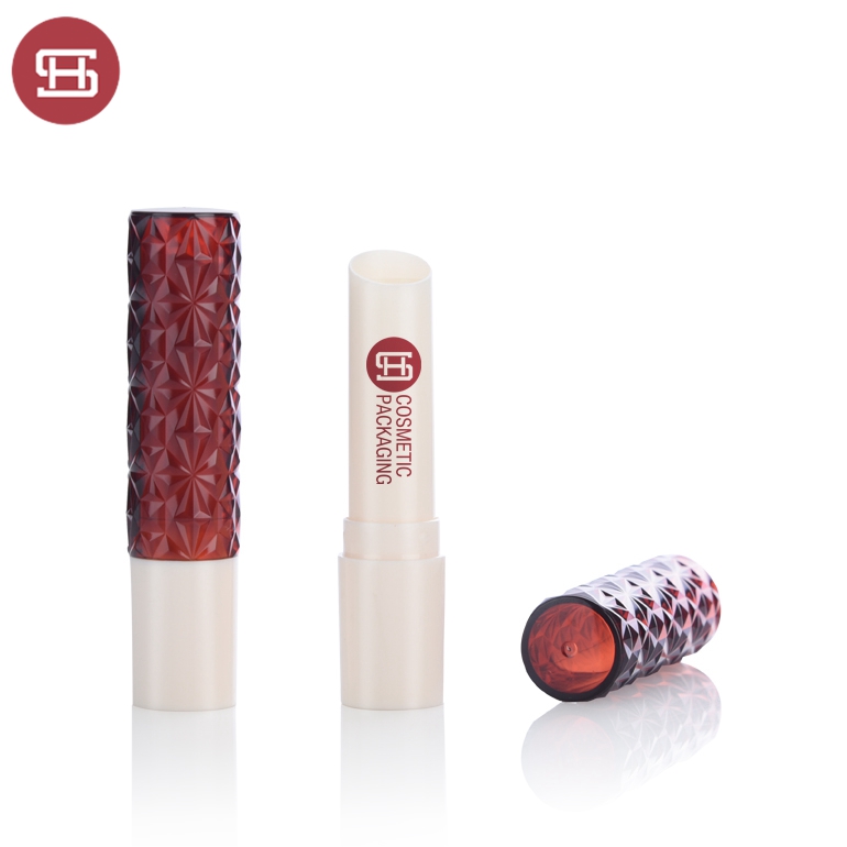OEM/ODM China Eco Friendly Empty Lip Balm Tube - Custom unique red diamond shaped cheap lipbalm chapstick tube containers packaging – Huasheng