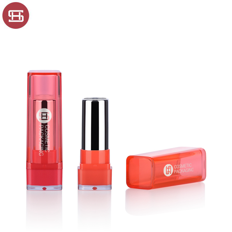 Best Price on Lipstick Container Plastic - Custom wholesale hot product plastic red square unique makeup cosmetic empty lipstick tube container – Huasheng
