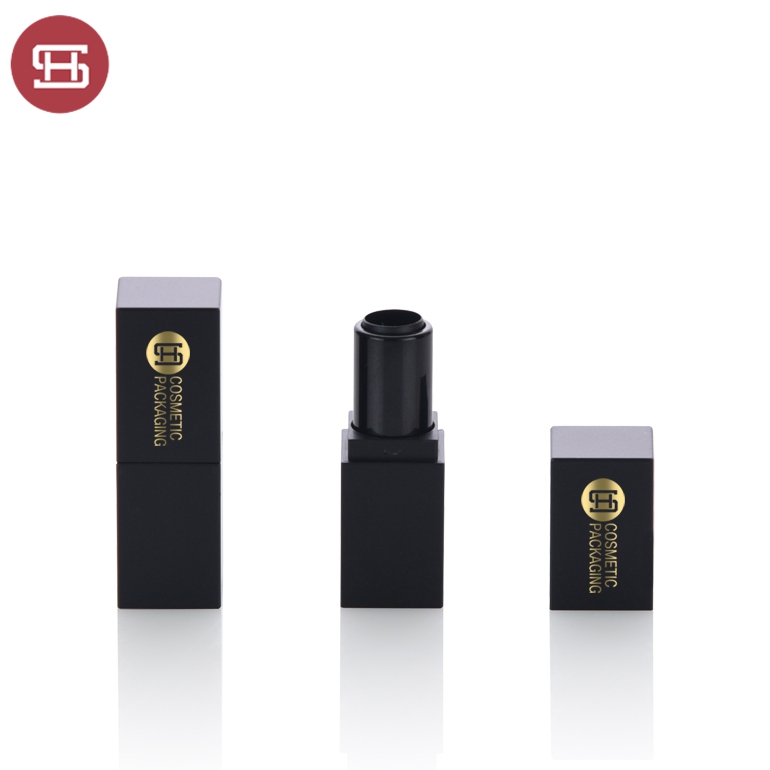 OEM new hot products cute custom black cosmetic plastic korea unique empty square mini lipstick tube container