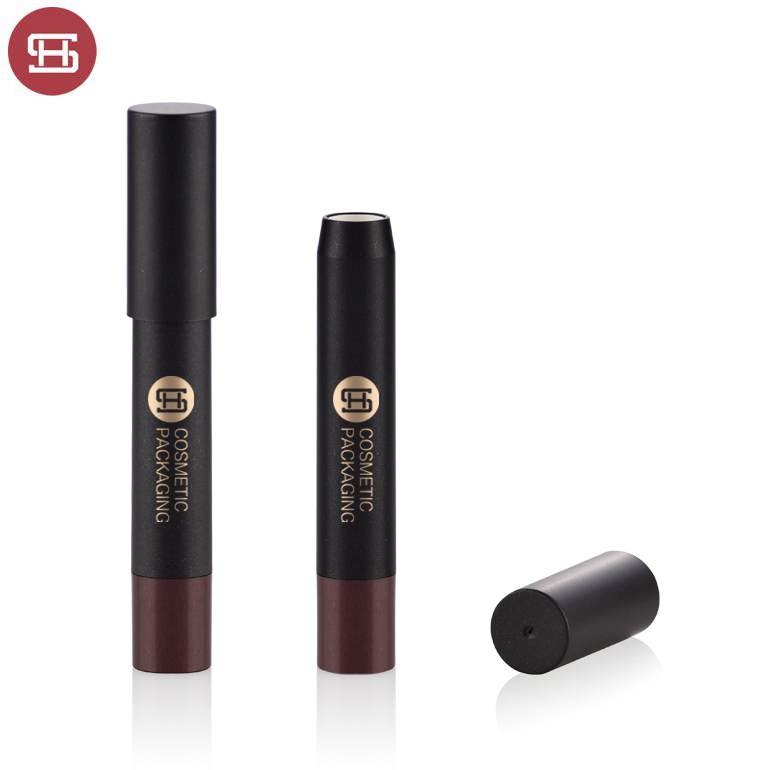 Hot sale new products black cosmetic unique slim plastic makeup empty pen pencil lipstick tube container
