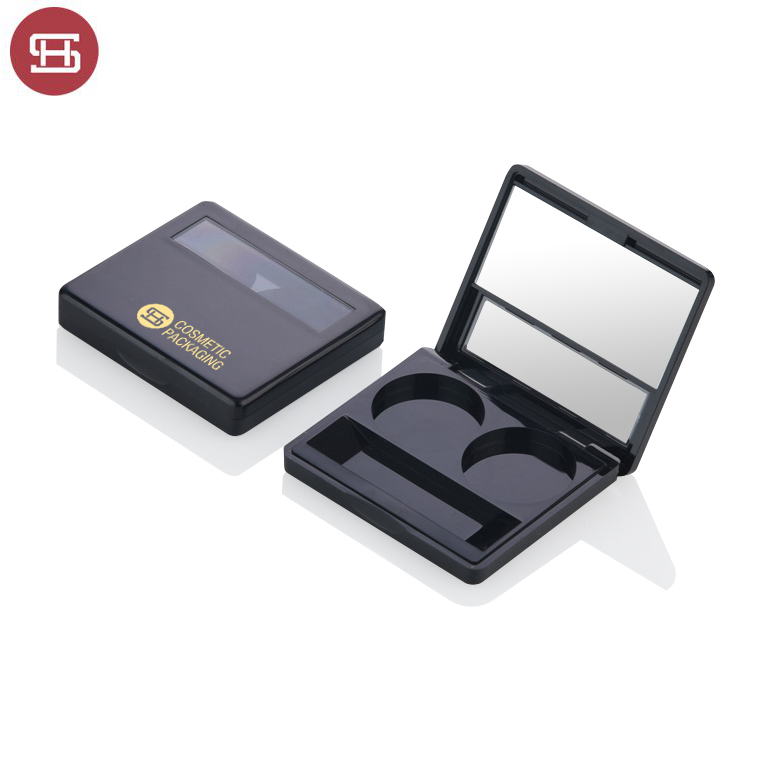 Excellent quality Eyeshadow And Blush -
 New products hot sale makeup cosmetic liquid  2 color black clear empty custom private label eyeshadow case packaging palette – Huasheng