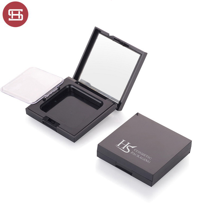 plastic square powder compact case