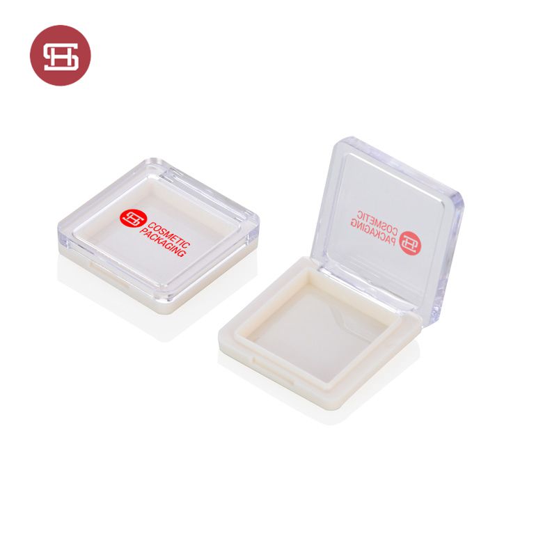 Newest empty plastic square eyeshadow cosmetic packing box