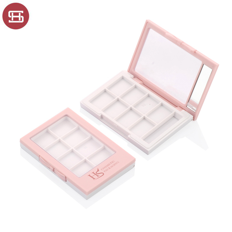China wholesale Empty Compact Powder Case With A Mirror -
 OEM new products makeup cosmetic 8-Pan empty liquid custom private label empty eye shadow palette case container packaging – Huasheng