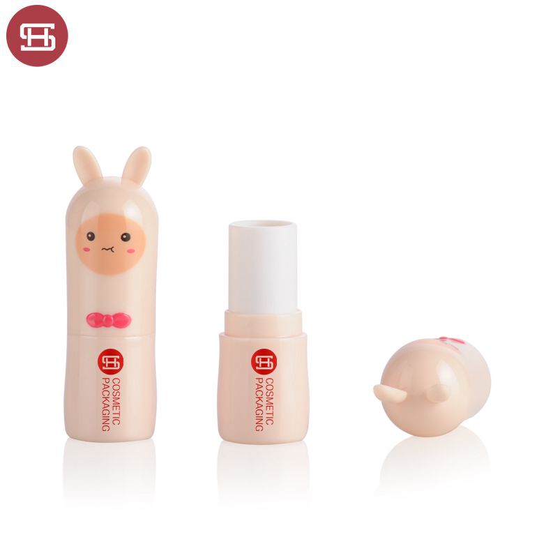 OEM cosmetic empty lovely cute  private label lip balm packaging tube container