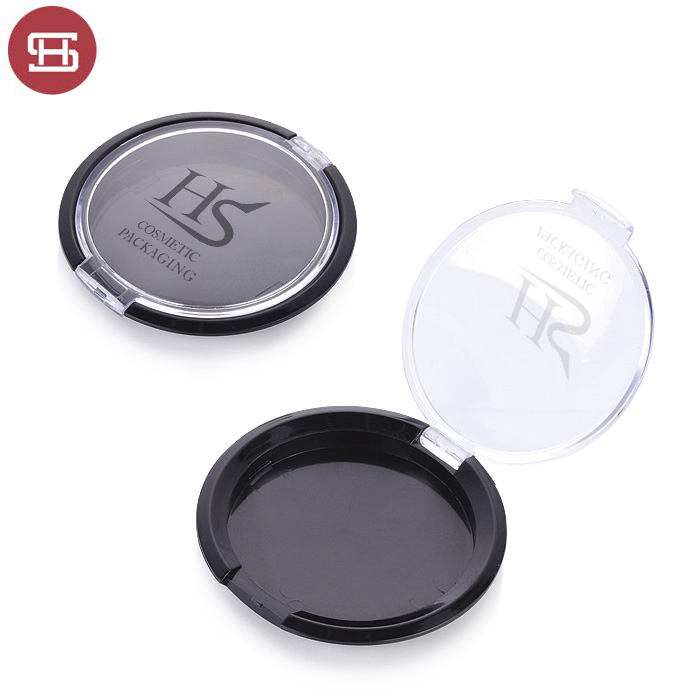 3903A# OEM transparent wholesale  hot sale makeup cosmetic pressed empty plastic round powder compact cases  packaging