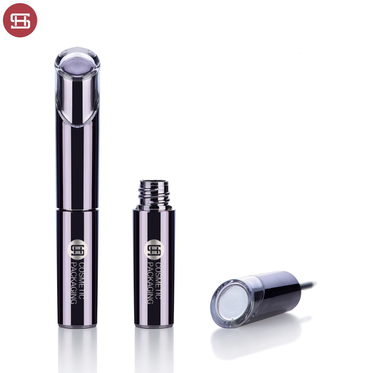 100% Original Eyeliner Tube Gold -
 Custom unique metal black round empty eyeliner tube container with brush – Huasheng