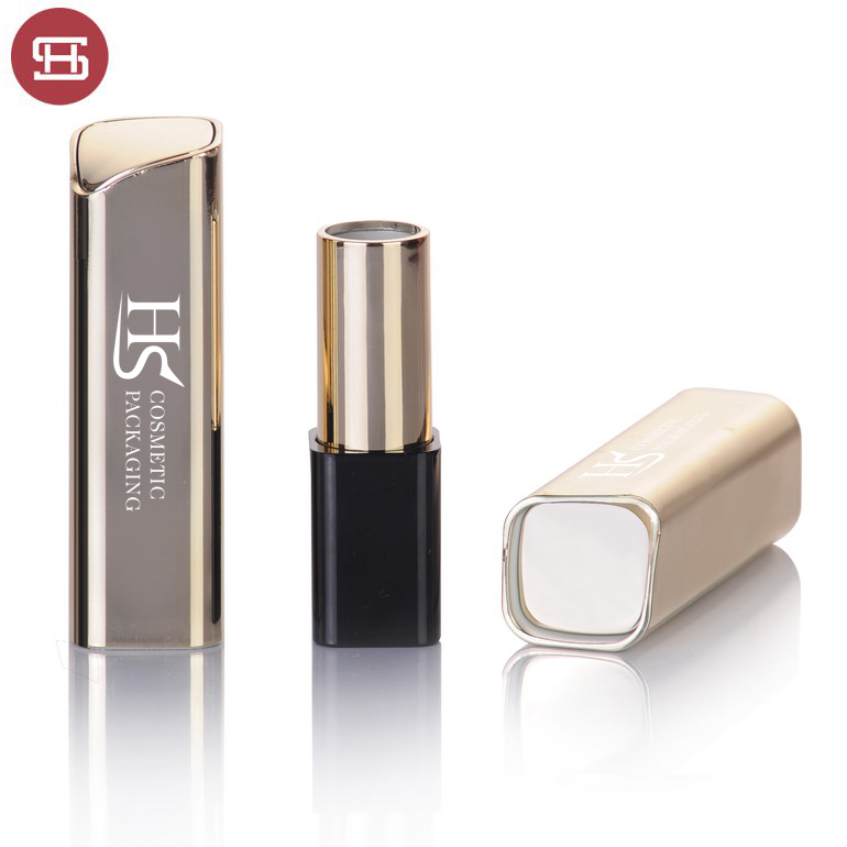 High Performance Large Empty Liquid Lipstick Container - Custom wholesale hot new products black makeup luxury plastic unique gold pressed empty lipstick tube container – Huasheng