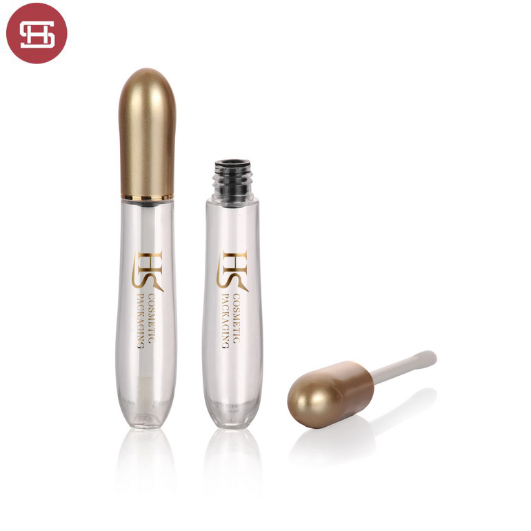 2019 Good Quality Cosmetic Lipgloss Tube Packaging -
 Wholesale hot sale beauty flat unique gold round empty lip gloss containers tube – Huasheng