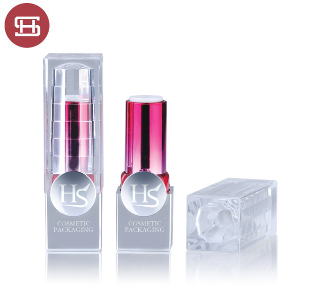 Wholesale hot new sale high quality custom transparent plastic empty lipstick tube container