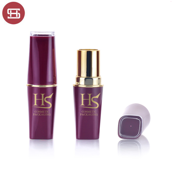 Hot sale new products  makeup purple plastic empty lipstick tube container