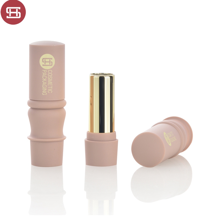 High quality wholesale custom cute girl pink plastic empty lipstick tube container