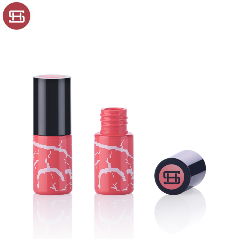 Wholesale OEM special red unique cosmetic custom round mini empty lipgloss tube container