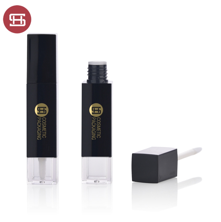 New arrival wholesale OEM makeup cosmetic custom empty liquid lipstick tube container with brush