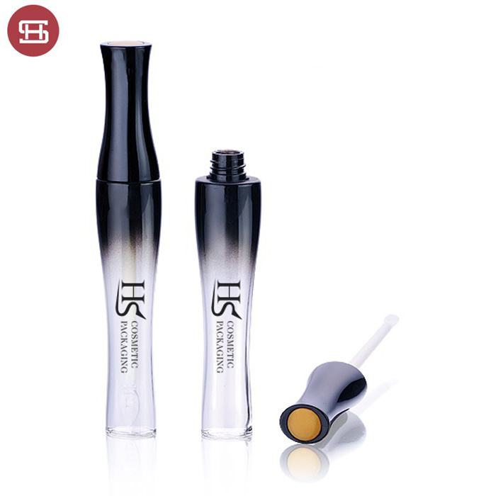 Wholesale makeup plastic cosmetic unique clear round custom empty lipgloss tube container