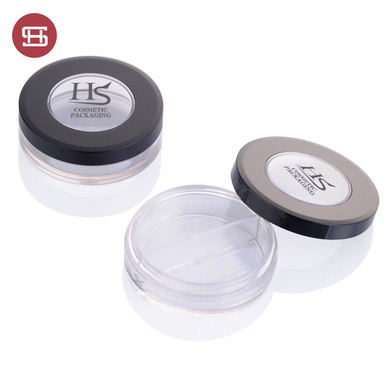 2022 manufacturer plastic cosmetic packaging cream jar with window