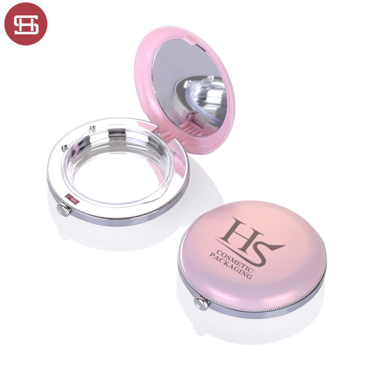 2019 China New Design Face Powder Compact – New hot sale products pearl pink unique custom pressed makeup empty compact powder case containers packaging jar – Huasheng
