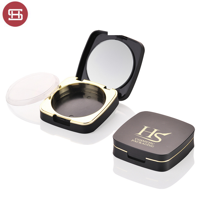 Good Quality Compact Powder Case -
 OEM black square cosmetic face mak eup  pressed compact powder packaging case – Huasheng