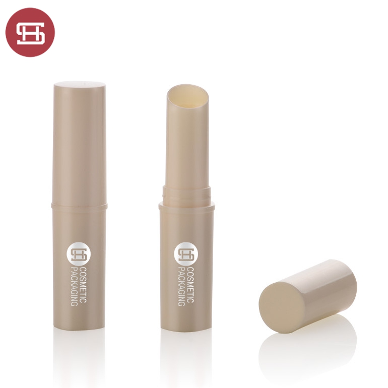 Cheap price Oval Lip Balm Tube -
 Custom wholesale hot sale makeup cosmetic unique gold slim cylinder clear round plastic empty lipstick tube  container – Huasheng
