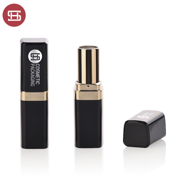 Cheapest Factory Makeup Cheap Black Lipstick Tube - Custom hot sale products wholesale OEM plastic cosmetic luxury gold square empty lipstick tube container packing – Huasheng